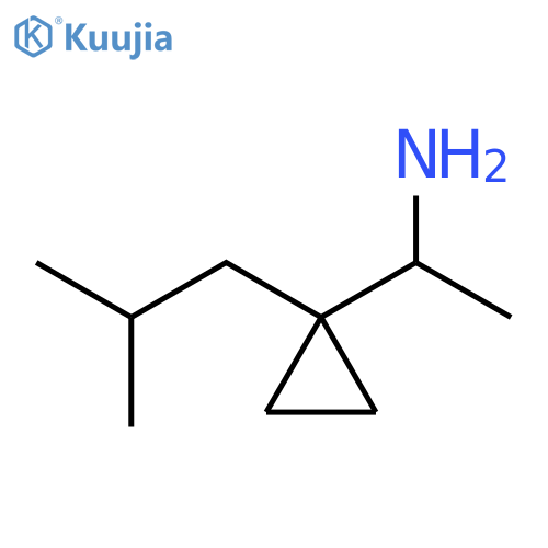 1-1-(2-methylpropyl)cyclopropylethan-1-amine structure