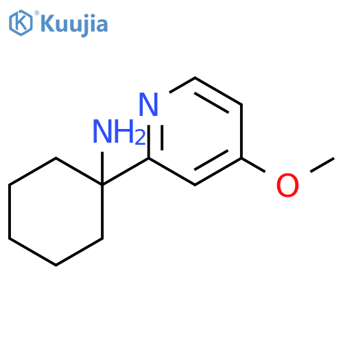 1-(4-methoxypyridin-2-yl)cyclohexan-1-amine structure