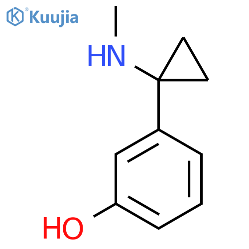 3-1-(methylamino)cyclopropylphenol structure