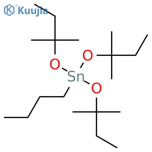 Stannane, butyltris(1,1-dimethylpropoxy)- structure