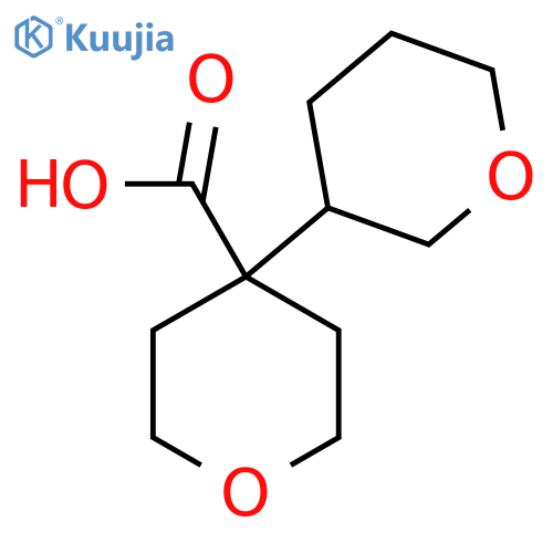 4-(oxan-3-yl)oxane-4-carboxylic acid structure