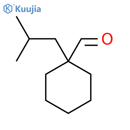 1-(2-Methylpropyl)cyclohexane-1-carbaldehyde structure