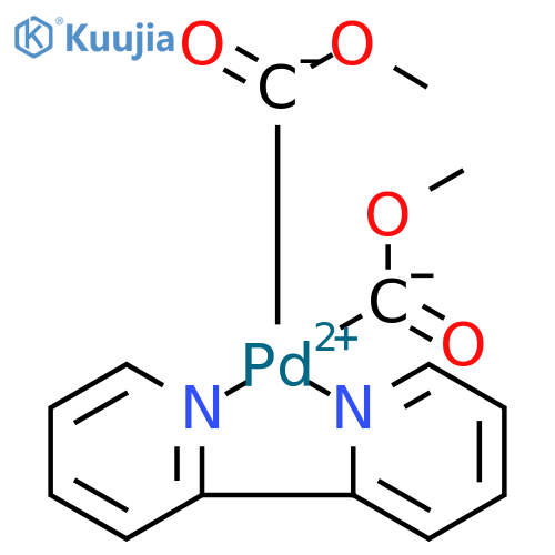 Palladium, (2,2'-bipyridine-κN1,κN1')bis(methoxycarbonyl)-, (SP-4-2)- structure