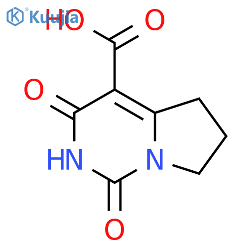 3-hydroxy-1-oxo-1H,5H,6H,7H-pyrrolo1,2-cpyrimidine-4-carboxylic acid structure