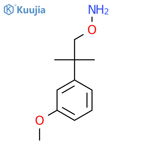 O-2-(3-methoxyphenyl)-2-methylpropylhydroxylamine structure
