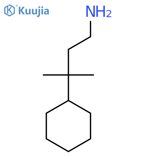 3-cyclohexyl-3-methylbutan-1-amine structure