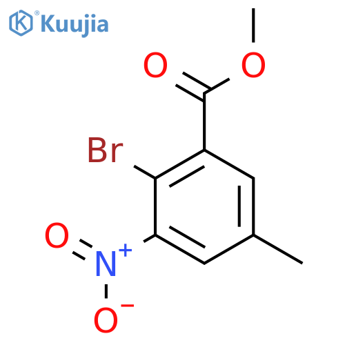 Methyl 2-bromo-5-methyl-3-nitrobenzoate structure