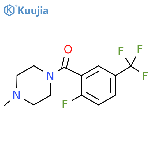 (2-Fluoro-5-(trifluoromethyl)phenyl)(4-methylpiperazin-1-yl)methanone structure