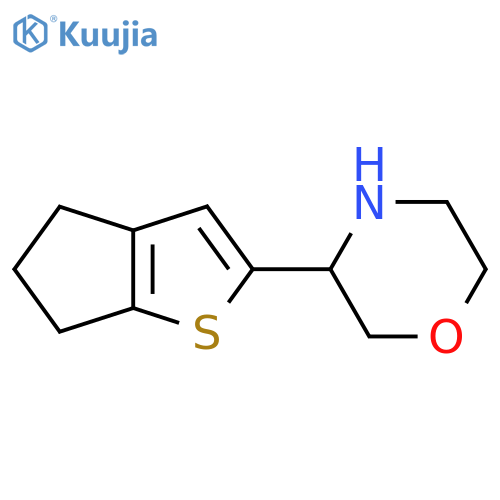 3-{4H,5H,6H-cyclopentabthiophen-2-yl}morpholine structure