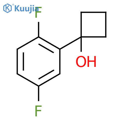 1-(2,5-difluorophenyl)cyclobutanol structure