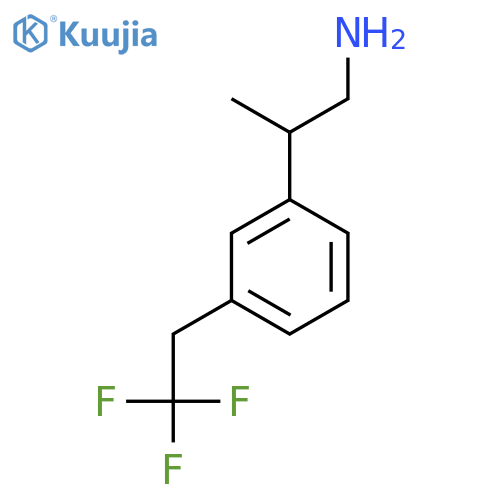 2-[3-(2,2,2-Trifluoroethyl)phenyl]propan-1-amine structure