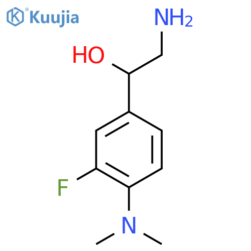 2-Amino-1-[4-(dimethylamino)-3-fluorophenyl]ethan-1-ol structure