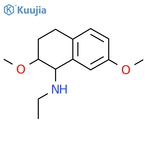 N-ethyl-2,7-dimethoxy-1,2,3,4-tetrahydronaphthalen-1-amine structure
