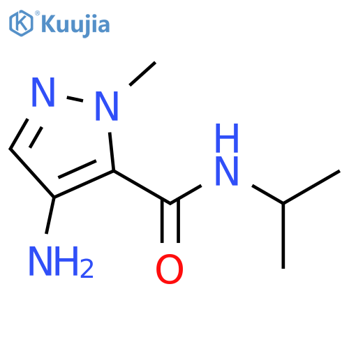 4-amino-N-isopropyl-1-methyl-1H-pyrazole-5-carboxamide structure