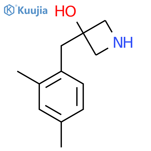 3-(2,4-dimethylphenyl)methylazetidin-3-ol structure
