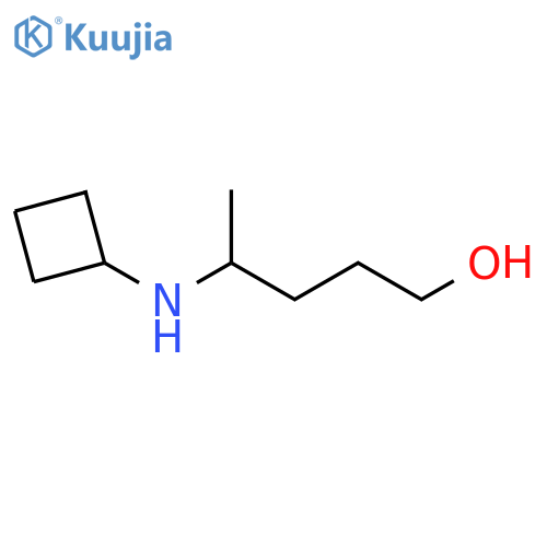4-(cyclobutylamino)pentan-1-ol structure