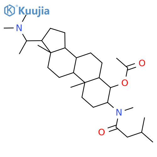 Butanamide, N-[(3a,4b,5a,20S)-4-(acetyloxy)-20-(dimethylamino)pregnan-3-yl]-N,3-dimethyl- (9CI) structure