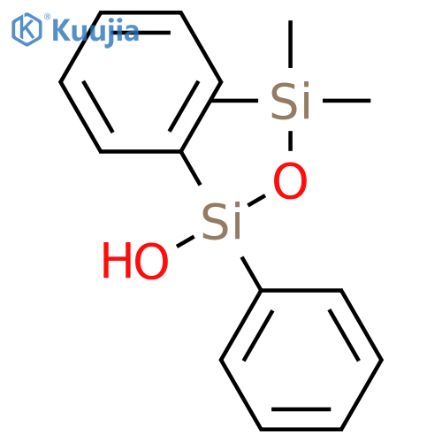 Disiloxanol, 3,3,3-trimethyl-1,1-diphenyl- structure