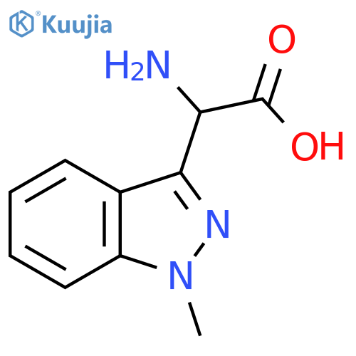 2-amino-2-(1-methyl-1H-indazol-3-yl)acetic acid structure
