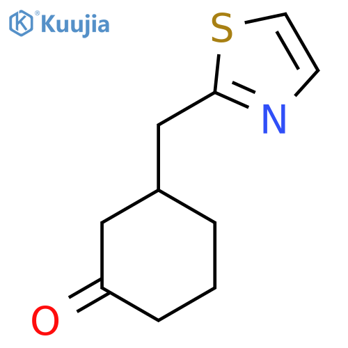 3-(1,3-Thiazol-2-yl)methylcyclohexan-1-one structure