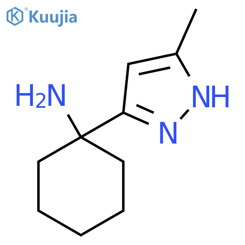 1-(5-methyl-1H-pyrazol-3-yl)cyclohexan-1-amine structure