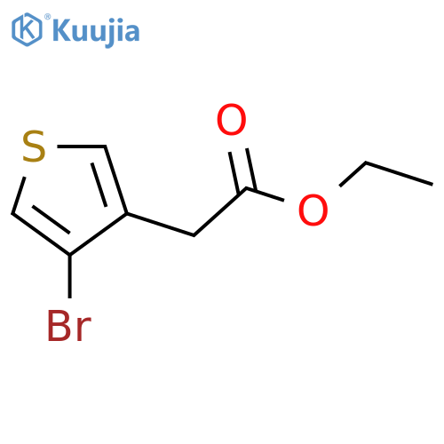 ethyl 2-(4-bromothiophen-3-yl)acetate structure