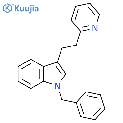 1H-Indole, 1-(phenylmethyl)-3-[2-(2-pyridinyl)ethyl]- structure