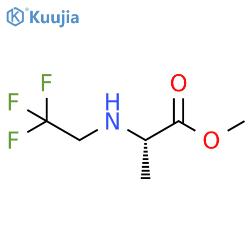 methyl 2-(2,2,2-trifluoroethyl)aminopropanoate structure
