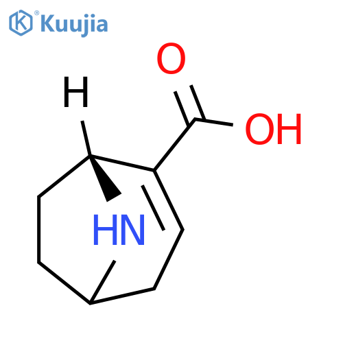 8-Azabicyclo[3.2.1]oct-2-ene-2-carboxylicacid, (1R)- structure