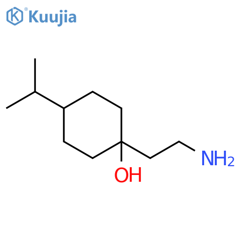 Cyclohexanol, 1-(2-aminoethyl)-4-(1-methylethyl)- structure
