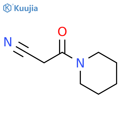 3-oxo-3-(piperidin-1-yl)propanenitrile structure