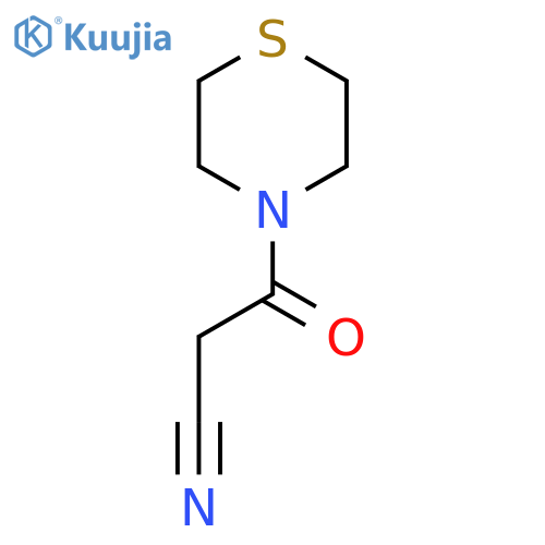 3-Oxo-3-(thiomorpholin-4-yl)propanenitrile structure