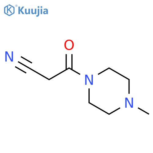 3-(4-methylpiperazin-1-yl)-3-oxopropanenitrile structure