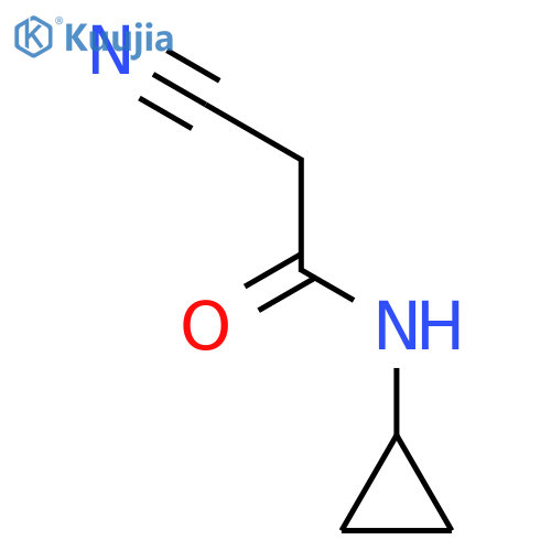 2-cyano-N-cyclopropylacetamide structure
