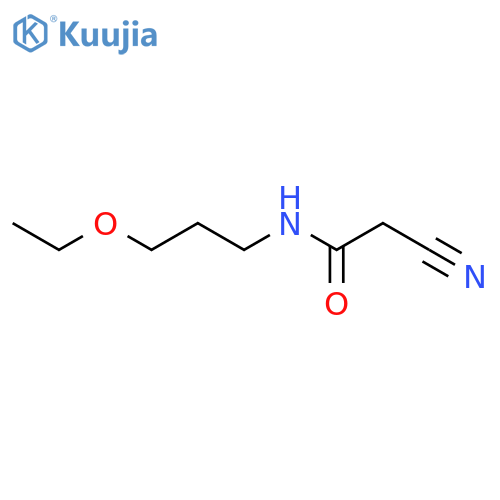 2-Cyano-n-(3-ethoxy-propyl)-acetamide structure