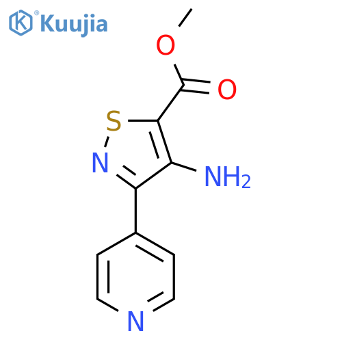 Methyl 4-amino-3-(pyridin-4-yl)-1,2-thiazole-5-carboxylate structure