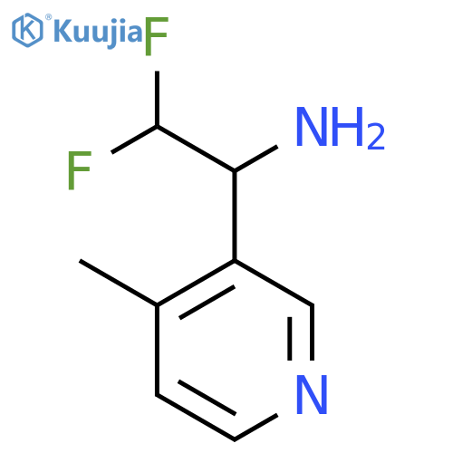 2,2-difluoro-1-(4-methylpyridin-3-yl)ethan-1-amine structure