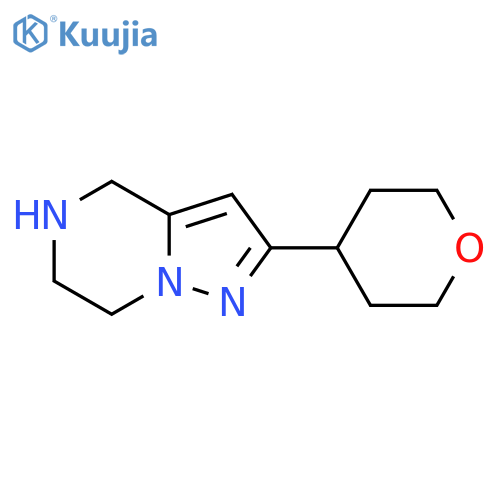 2-(Tetrahydro-2h-pyran-4-yl)-4,5,6,7-tetrahydropyrazolo1,5-apyrazine structure