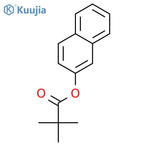 Propanoic acid,2,2-dimethyl-, 2-naphthalenyl ester structure