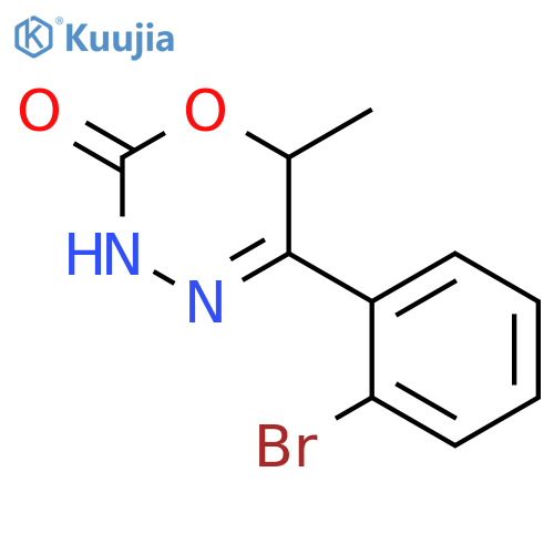 2H-1,3,4-Oxadiazin-2-one, 5-(2-bromophenyl)-3,6-dihydro-6-methyl- structure