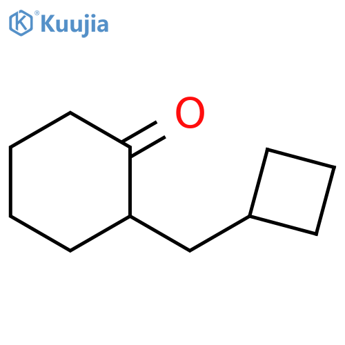 2-(cyclobutylmethyl)cyclohexan-1-one structure