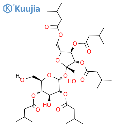 2,4,3',4',6'-Penta-O-(3-methylbutanoyl)sucrose structure