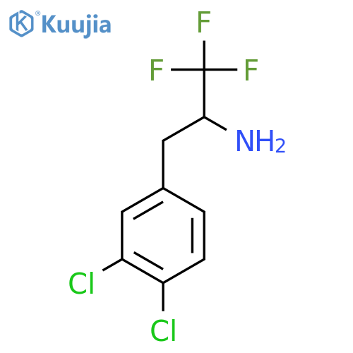 3-(3,4-dichlorophenyl)-1,1,1-trifluoropropan-2-amine structure