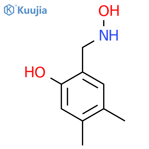2-(hydroxyamino)methyl-4,5-dimethylphenol structure