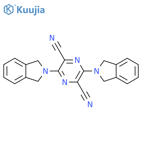 2,5-Pyrazinedicarbonitrile, 3,6-bis(1,3-dihydro-2H-isoindol-2-yl)- structure