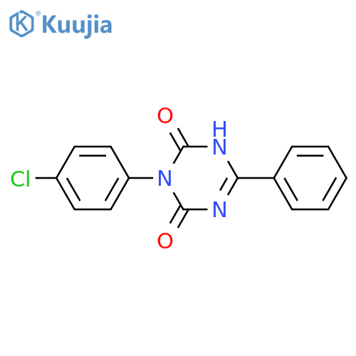 1,3,5-Triazine-2,4(1H,3H)-dione, 3-(4-chlorophenyl)-6-phenyl- structure