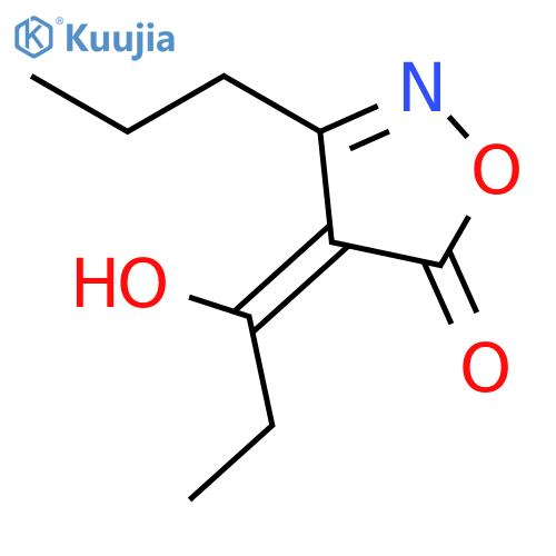5(4H)-Isoxazolone, 4-(1-hydroxypropylidene)-3-propyl- structure