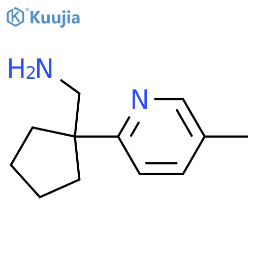 1-(5-methylpyridin-2-yl)cyclopentylmethanamine structure