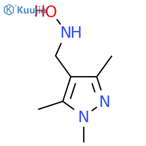 N-(trimethyl-1H-pyrazol-4-yl)methylhydroxylamine structure