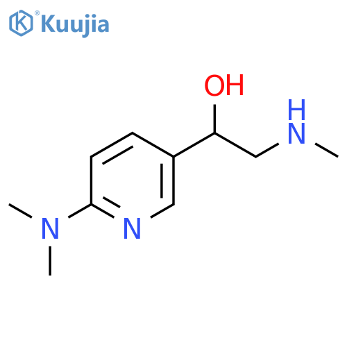 1-[6-(Dimethylamino)pyridin-3-yl]-2-(methylamino)ethan-1-ol structure